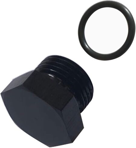 -16 AN Aluminum Male Plug with 16AN O Ring Black in Saudi Arabia