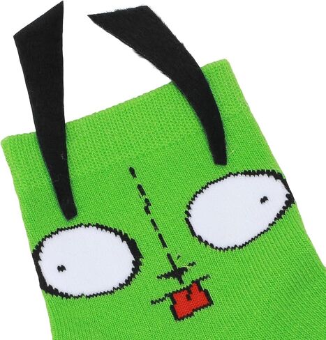 جوارب Bioworld Invader Zim 3D Gir and Zim النسائية للكاحل ربع دائرية in Saudi Arabia