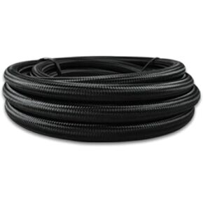 Vibrant Performance 10ft Roll of Black Nylon Braided Flex Hose -10AN