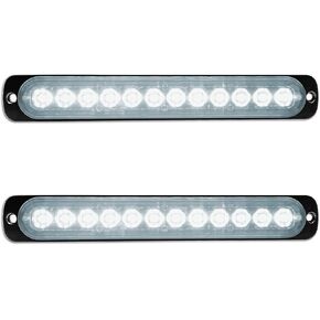 RIGIDON 2 Pack LED Emergency Strobe 6 LED Amber Surface Mount Flashing Strobe Lights for trucks Car Grille Off-road Warning Emergency Flashing Lights in Saudi Arabia
