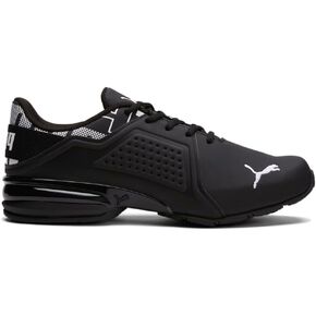 PUMA Mens Viz Runner Repeat Perforated Wide Running Sneakers Shoes - Black