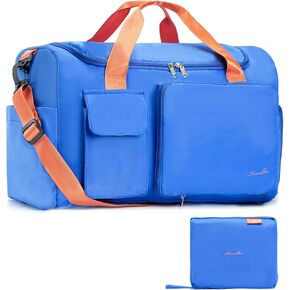 MANUEKLEAR حقائب سفر صغيرة من القماش الخشن للنساء مع جيب مبلل، حقيبة رياضية صغيرة للنساء مع حجرة للأحذية in Kuwait