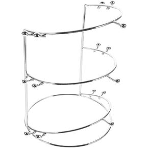Ciieeo Tiara Crown Display Stand, 3-tier Headband Stand Rack Hairband Hair Hoop Storage Holder Headpiece Organizer for Home Shop Store
