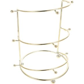 Tiara Crown Display Stand,Crown Necklace Three-tier Stand Rack Jewelry Holder Hair Bride Ties Layer Headband Hairband for Tree Organizer and Accessories