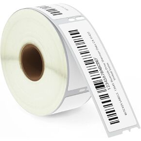 BETCKEY - Compatible DYMO 30252 (1-1/8" x 3-1/2") Address & Barcode Labels - Compatible with DYMO Labelwriter 450, 4XL & Zebra Desktop Printers [1 Rolls/350 Labels]