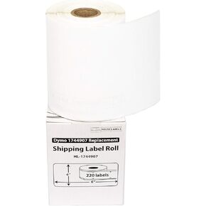 Houselabels HL-1744907 4 x 6 Inches Dymo-Compatible 1744907 Shipping and Postage Labels for 4XL, 1 Roll, 220 Labels per Roll
