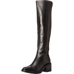 Franco Sarto Womens Dorica Leather Wide Calf Over-The-Knee Boots