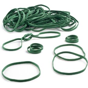 Plastic Mill Rubber Bands Thick Size #33 |Green Durable RubberBands 100 Count /pack | 3 1/2 x 1/8" Multi-Purpose Band | Elastics large Long Rubber for Office Supply, File Folders, box, Books, gifts, Notebook|