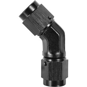EVIL ENERGY 8AN Female to 8AN Female 90 Degree Low Profile Swivel Coupler Union Fitting Adapter Aluminum Black