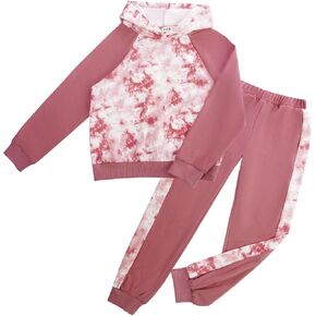 GRACE KARIN Girls 2 Piece Pant Sets Long Sleeve Sweatshirt Hoodie and Sweatpants Outfits size 5-12 Years