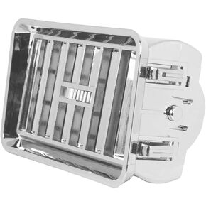 GG Grand General 68425 Chrome Plastic AC/Heater Vent Panel with Frame for Freightliner, 1 Count (Pack of 1)