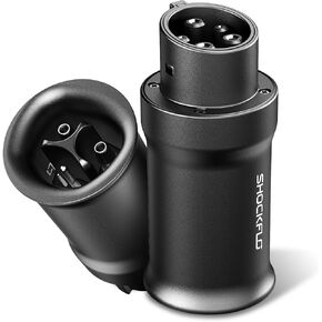 A6 Tesla to J1772 Adapter, 80A 250V Max-Compact and Lightweight J1772 EVs Adapter for J1772 EVs for Tesla Destination Charger Mobile Connector Wall Connector