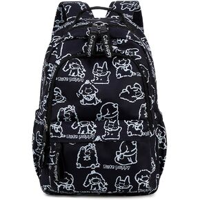Daisy Prints Backpack for Girls Middle School Bookbag Elementary School Bags for Teens