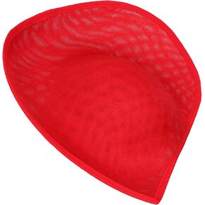 Hat Base, Fascinator Base DIY Saucer Sinamay Hat Base Teardrop Sinamay Saucer Hat Base, 30.00 * 30.00 * 2.00CM, White