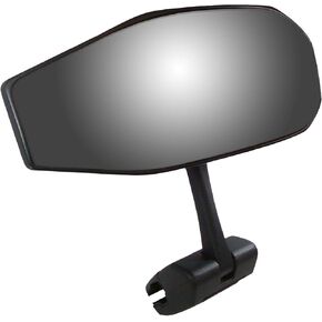 CIPA 01609 Black Vision 180 Degree Marine Mirror with Deluxe Cast Aluminum Cup Mounting Bracket