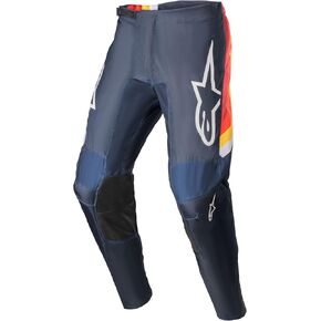 بنطال موتوكروس للرجال من Alpinestars Supertech Ward باللون الأسود/الأحمر التوتي