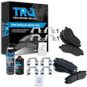 TRQ Brake Pads Compatible with 02-05 Chrysler 01-05 Dodge 01-12 Mitsubishi