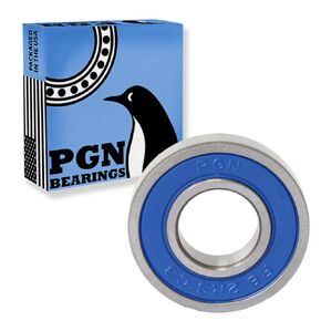محامل PGN (10 عبوات) R8-2RS - محمل كروي مختوم من الصلب الكروم المشحم - محامل 1/2 بوصة × 1-1/8 بوصة × 5/16 بوصة مع ختم مطاطي ودعم دورة في الدقيقة العالية