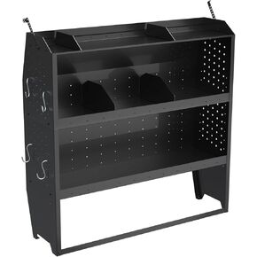 Steel Cargo Van Shelving Storage System Fit for Nissan NV200, Ford Transit Connect 2014+, Chevy City Express, Ram Promaster City(42" W x 43" H x 13" D)