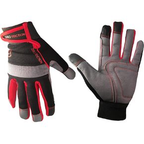 Zero Friction WG100012 Men's Universal-Fit Ultra Suede Work Gloves, Blue