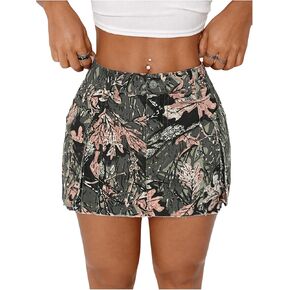 WDIRARA Women's Y2K Low Waist Denim Mini Skirts Bodycon Cargo Skirts with Flap Pockets