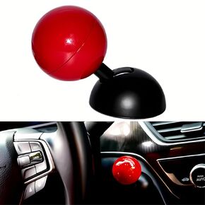 Car Push to Start Button Cover Car Engine Joystick Starter Full Metal Ball-Bar Automotive One-Button Start Stop Button Cover Rocker Decorative accessories(Blue)