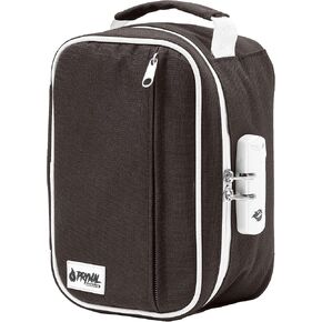 Bag with Combination Lock, Medicine Container Case For Your Accessories (8.5x5.5x4, Black)