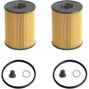 26350-2S000 Oil Filter Fits for 2020-2023 Hyundai Tucson Sonata Santa Kia Sorento K5 2.5L Engine Replaces# 263502S000 (2 Pcs)