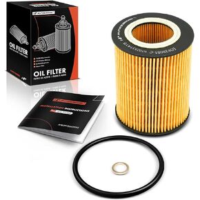 A-Premium 10K Miles Protection Oil Filter Compatible with BMW 320i, 323Ci, 323i, 323is, 325Ci, 325i, 325xi, 328Ci, 328i, 328is, 330Ci, 330i, 330xi, X5, 525i, 525xi, 528i, 530i, 530xi, X3, Z4 & Ford GT