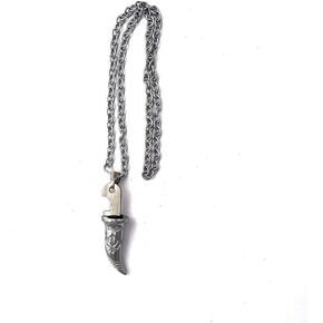 Myra Inc Silver Khanda Kirpan Pendant Locket With Khanda Design Jewelry For Men And Women in Saudi Arabia
