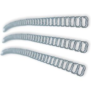 EW32L316SV Pack of 100 Double Loop Metal Wire Binding Spines, Silver; 3:1 Pitch; 3/16" (4.8 mm); Ideal for Binding a Vast Range of Articles, Such as Catalogs, Manuals, Books, Agendas, and More