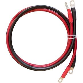 Renogy 5Ft 4AWG Cables for 3/8 in Lugs, 5Ft 4AWG, Connect Battery and Inverter