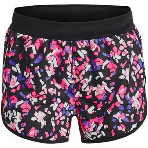 Under Armour Girl's Fly by Printed Shorts (Big Kids) Black/White XL (18-20 Big Kid)