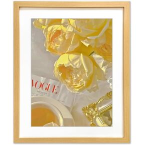 إطار EZOOZE مقاس 24 × 24، إطار صورة أسود مقاس 24 × 24 مع حصيرة مقاس 20 × 20، إطار ملصق بسيط أنيق للتعليق على الحائط، عبوة واحدة in Kuwait
