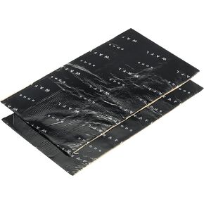 MECCANIXITY Sound Deadening Mat 100 x 80 x 4mm Damping Block Butyl Rubber for Air Conditioner Refrigerator, Black Pack of 5