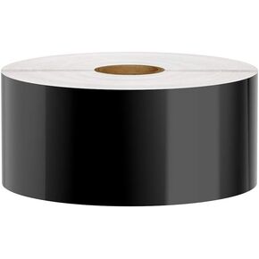 Premium Vinyl Label Tape, Black, 2" x 150' for DuraLabel, LabelTac, VnM SignMaker, SafetyPro, Viscom and Others