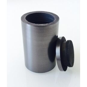Smelting Lab Graphite Crucible with Screw Lid Cover Lab Supply 99.95% Purity (30ML，40x60MM)