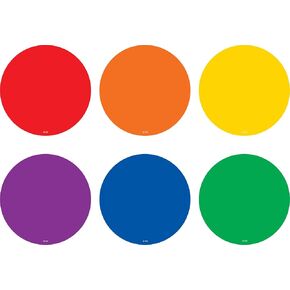 Teacher Created Resources® Spot On® Colorful Circles Carpet Markers, Assorted, 12 Count (Pack of 1)