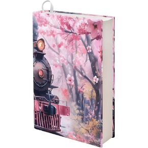 Hummingbird Book Covers for Hardcover Cherry Blossom Washable Book Protector Pouch Back to School Book Case Cover for Kids Girls Teen