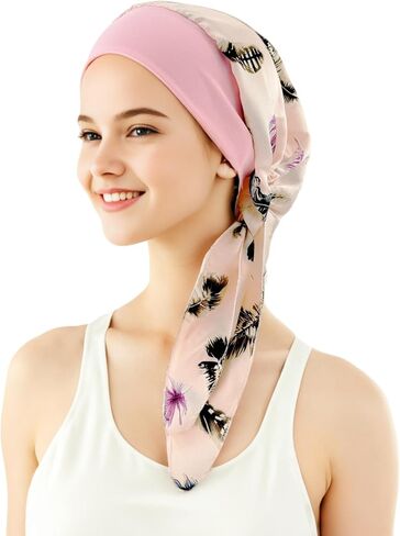Chemo Headwear Turbans for Women, Cancer Head Scarf Head Coverings Caps, Head Wraps for Cancer Patients in Kuwait