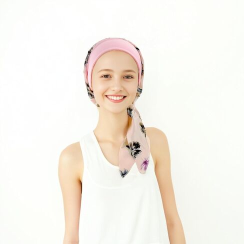 Chemo Headwear Turbans for Women, Cancer Head Scarf Head Coverings Caps, Head Wraps for Cancer Patients in Kuwait