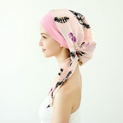 Chemo Headwear Turbans for Women, Cancer Head Scarf Head Coverings Caps, Head Wraps for Cancer Patients in Kuwait