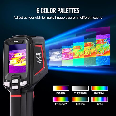 KAIWEETS Thermal Imaging Camera, 256x192 Ultra-high IR Resolution, 16-Hour Battery Life Infrared Camera; -4~1022°F Thermal Camera with PIP/Infrared/Visible Light/Fusion 4 Image Modes - 32GB TF Card in Saudi Arabia
