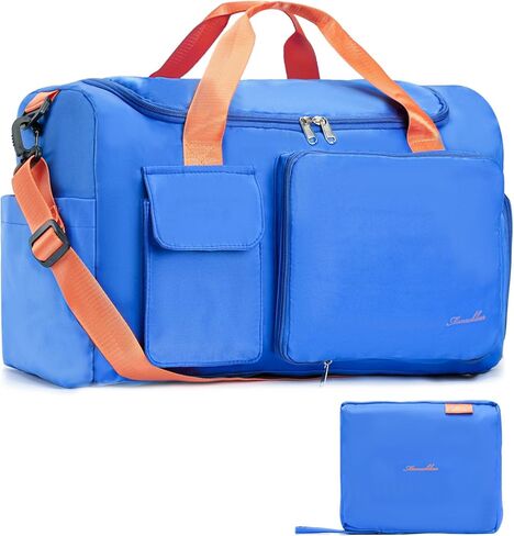 MANUEKLEAR حقائب سفر صغيرة من القماش الخشن للنساء مع جيب مبلل، حقيبة رياضية صغيرة للنساء مع حجرة للأحذية in Kuwait