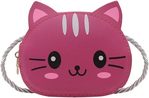 Cute Cat Crossbody Bag Mini Shoulder Purse Coin Pouch Wallet for Kids Little Girls in Saudi Arabia