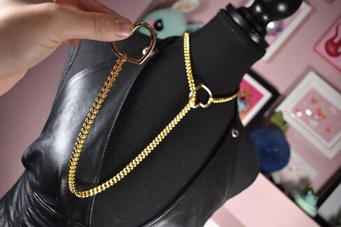 القلب زلة سلسلة القلائد للنساء، الفولاذ المقاوم للصدأ O-حلقة قلادة مجوهرات قابل للتعديل الوهق Y-قلادة مجوهرات هدايا للنساء السيدات in Kuwait