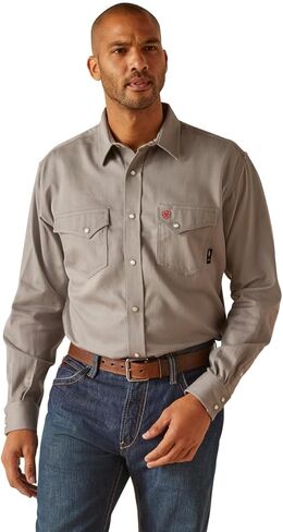 Ariat Men's Fire Resistant Solid Classic Fit Snap Work Shirt in Saudi Arabia