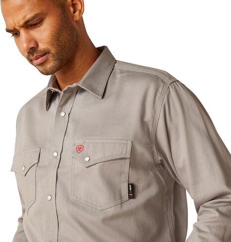 Ariat Men's Fire Resistant Solid Classic Fit Snap Work Shirt in Saudi Arabia