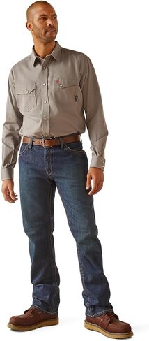 Ariat Men's Fire Resistant Solid Classic Fit Snap Work Shirt in Saudi Arabia