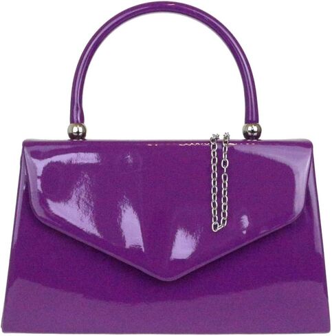 Patent Clutch Bag Handbag Small Hard Case Ladies in Saudi Arabia